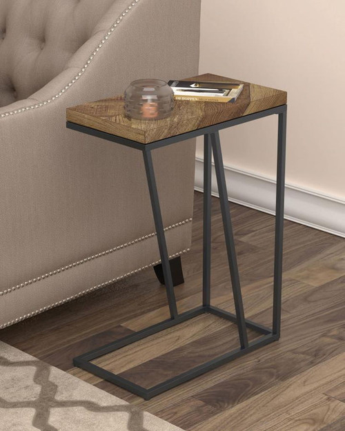Sergio - Engineered Wood C-Shaped Side Table