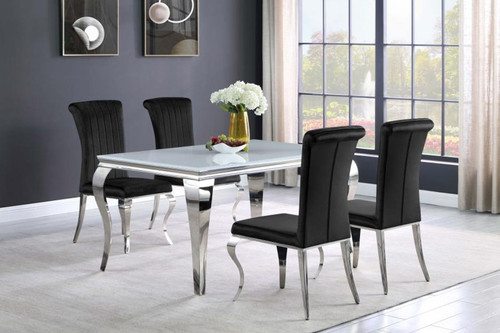 Carone - Rectangular Glass Dining Set Carone - Rectangular Glass Dining Set
