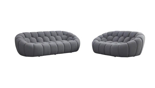 Bubbles Living Room Set in Fabric