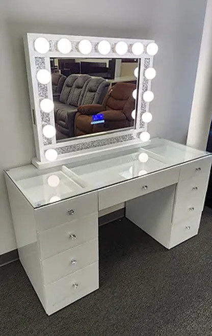 Biri Modern Vanity and Bluetooth Mirror