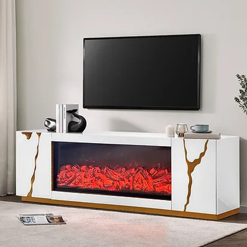 Rosa Modern LED TV Stand with Bluetooth