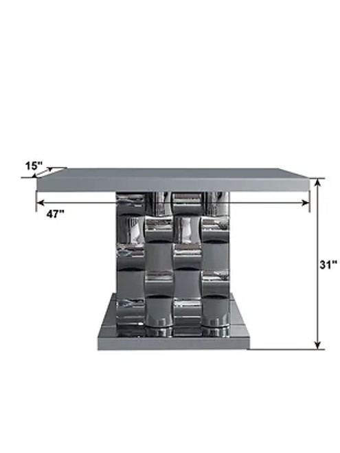 Carla Tinted Console Table and Mirror