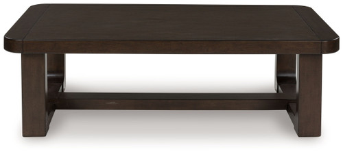 Breckington - Dark Brown - Rectangular Cocktail Table