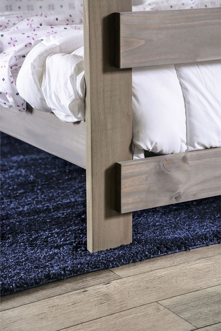 Arlette - Bunk Bed With 2 Slat Kits - Gray