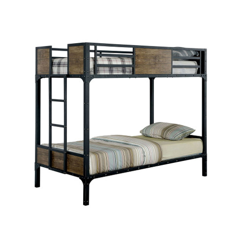 Clapton - Twin Over Twin Bunk Bed - Black