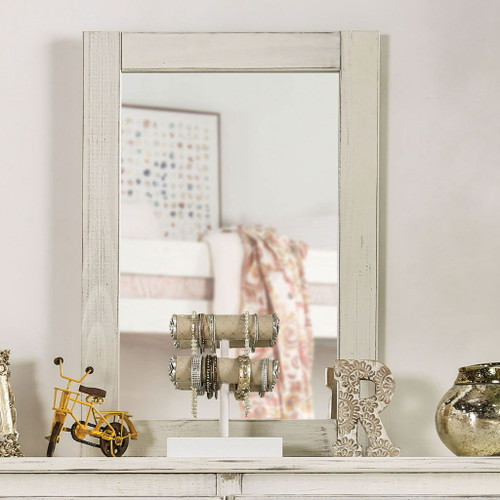 Rockwall - Mirror - Wire - Brushed White