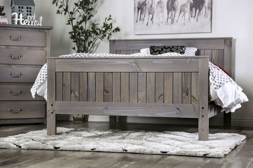 Rockwall - Queen Bed - Weathered Gray