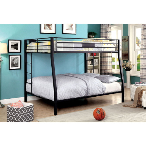 Claren - Full Over Queen Bunk Bed - Black