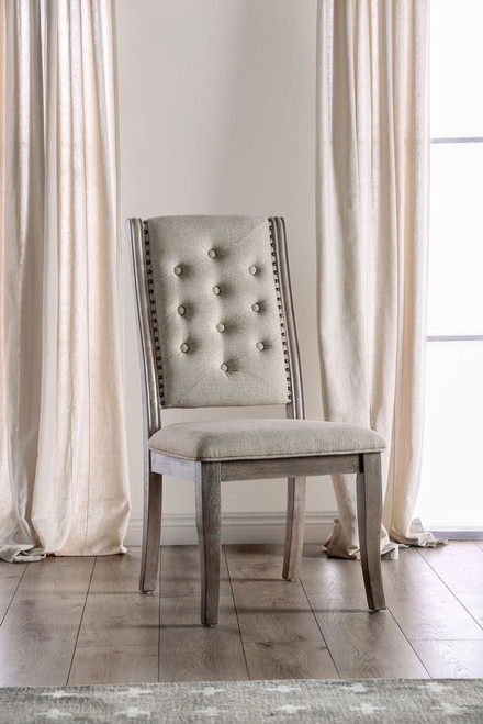 Patience - Side Chair (Set of 2) - Rustic Natural Tone / Beige