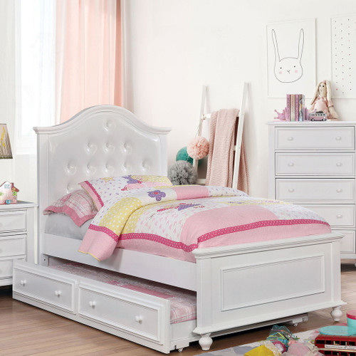 Olivia - Twin Bed - White