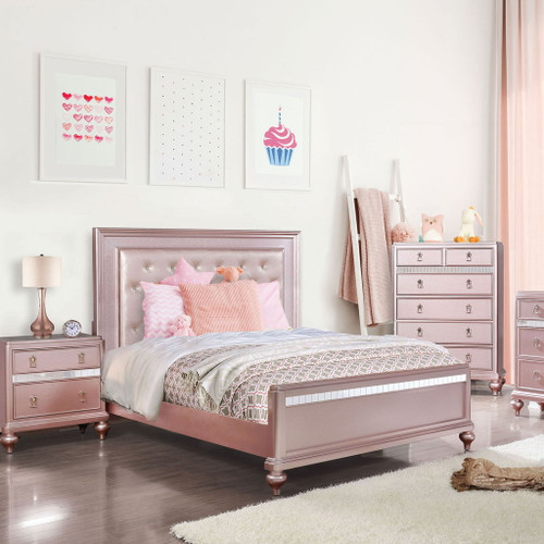 Avior - Queen Bed - Rose Gold