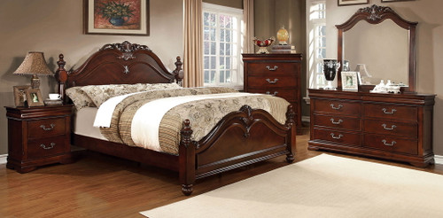 Mandura - Eastern King Bed - Cherry