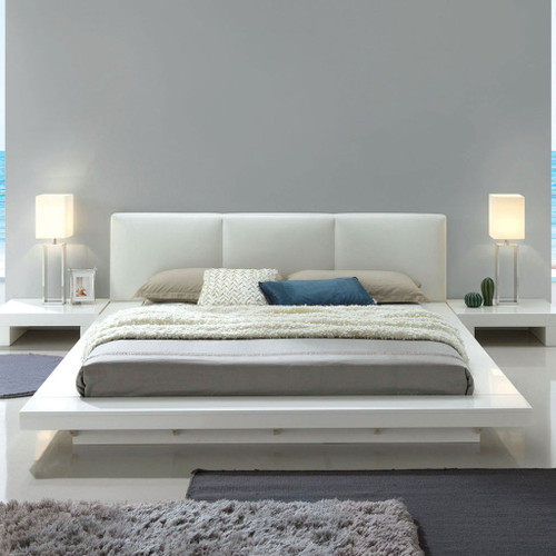 Christie - Queen Padded Headboard Bed - White