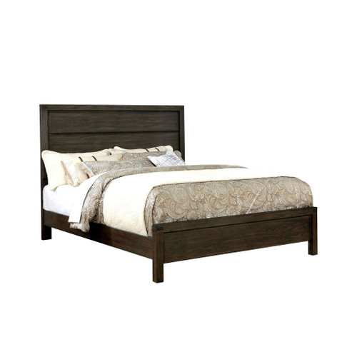 Rexburg - Eastern King Bed - Wire - Brushed Rustic Brown