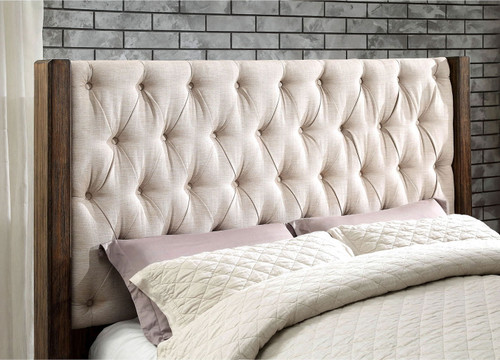 Hutchinson - Queen Bed - Rustic Natural Tone / Beige
