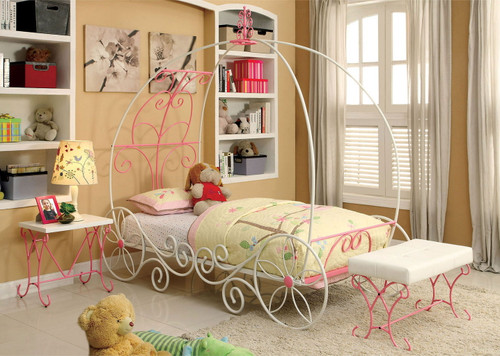 Enchant - Twin Bed - Pink / White