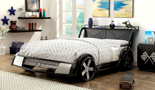 Gt Racer - Full Bed - Silver / Gun Metal