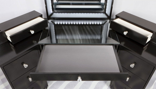 Tracie - Vanity Set - Obsidian Gray