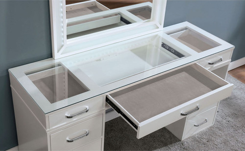 Vickie - Vanity Set - Luminous White