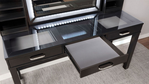 Stephanie - Vanity Set - Obsidian Gray