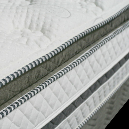 Siddalee - Euro Pillow Top Mattress 75" x 54" - White