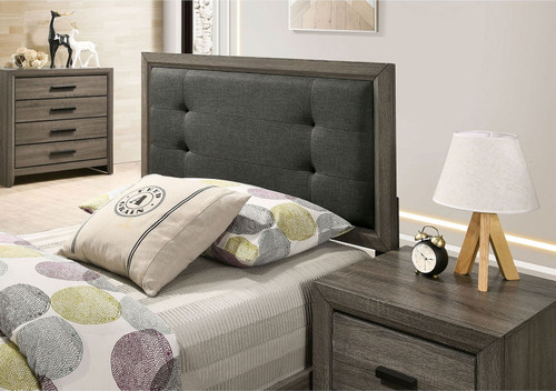 Roanne - Twin Bed - Gray / Charcoal