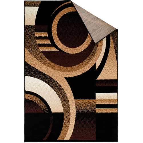 Blitar - Area Rug - Brown / Black