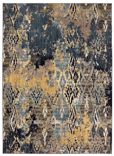 Wilhelm - 5' x 7' Area Rug - Indigo Breach