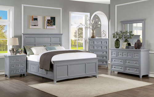 Castlile - Queen Bed - Gray