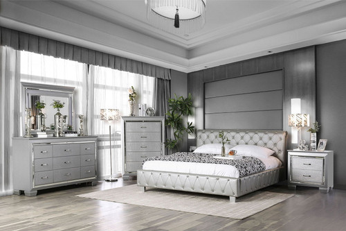 Juilliard - California King Bed - Silver