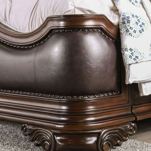 Arcturus - Eastern King Bed - Brown Cherry