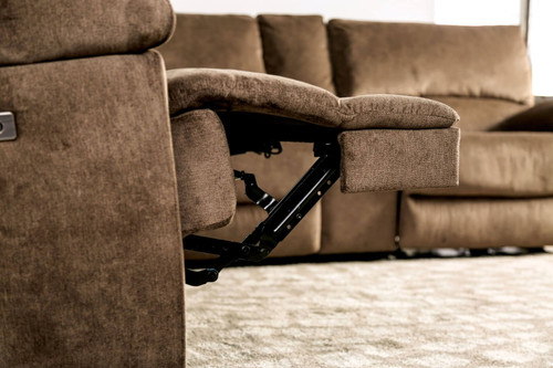 Cerelia - Power Sectional - Brown