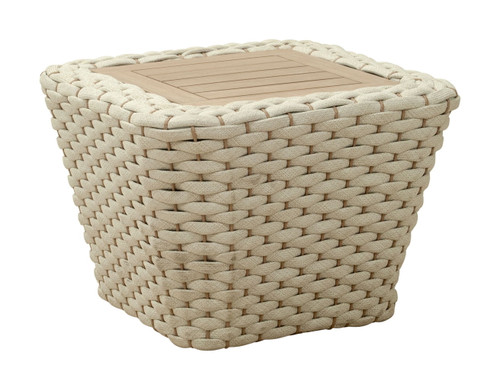Antul - Outdoor Coffee Table - White / Natural