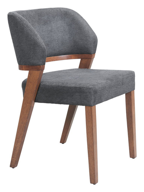 Sunobu - Dining Chair (Set of 2) - Azure Gray / Walnut