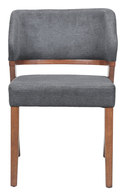 Sunobu - Dining Chair (Set of 2) - Azure Gray / Walnut