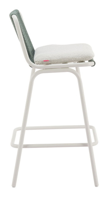 Luft - Outdoor Barstool (Set of 2) - White / Green