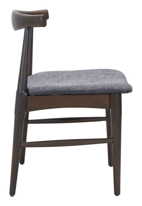 Tuzka - Dining Chair (Set of 2) - Gray / Espresso