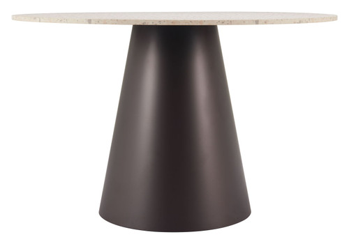 Jorf - Dining Table - Beige / Bronze