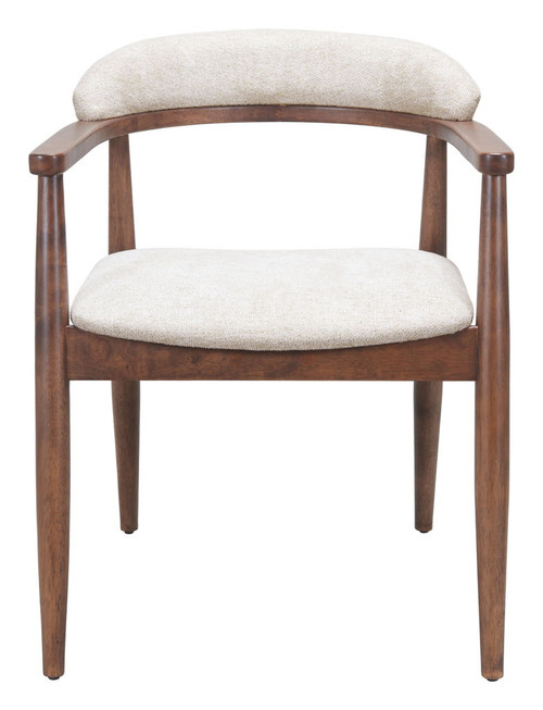 Goka - Dining Chair - Beige / Walnut