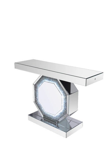 Crushed Diamonds LED Mirrored Console Table