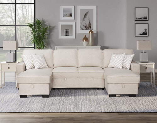 Sahara Double Storage Chaise Sectional