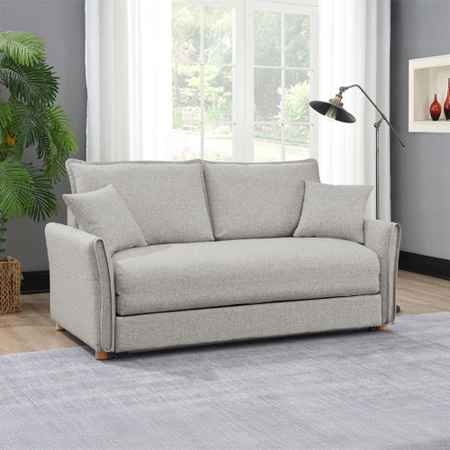 Oran - Sofa With Sleeper - Gray Chenille Oran - Sofa With Sleeper - Gray Chenille