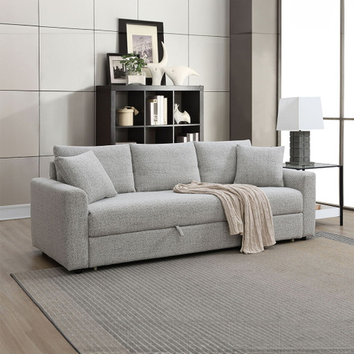 Connie - Sofa With Sleeper - Gray Boucle Connie - Sofa With Sleeper - Gray Boucle