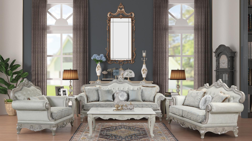 Tuscan End Table In Silver