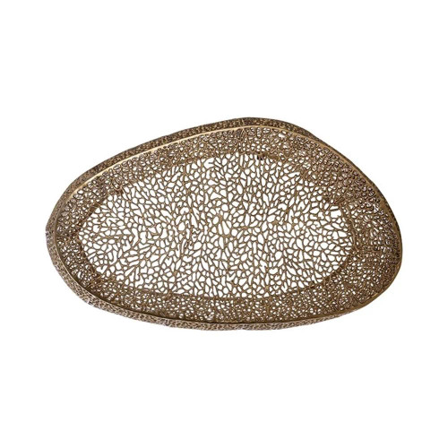 Tuscany Openwork Modern Oval Coffee Table