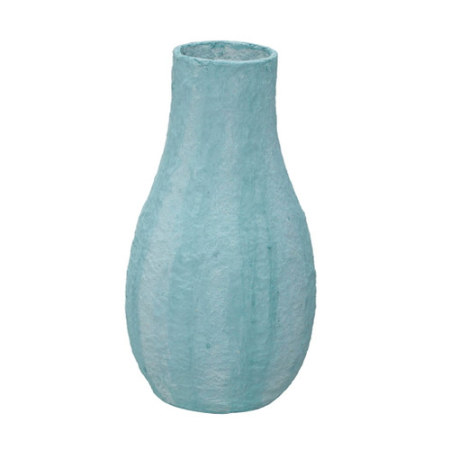 Cotton Mache - Blue Vase - Cloudy Cotton Mache - Blue Vase - Cloudy