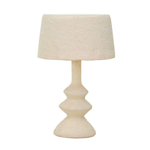 Cotton Mache - Table Lamp - Cream Cotton Mache - Table Lamp - Cream