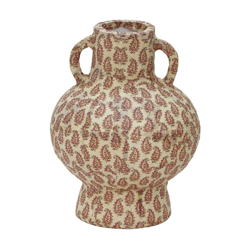 Cotton Mache - Paisley Vase - Peach Cotton Mache - Paisley Vase - Peach