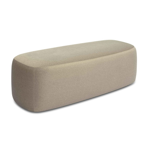 Graceland - Faux Mohair Bench - Taupe Graceland - Faux Mohair Bench - Taupe
