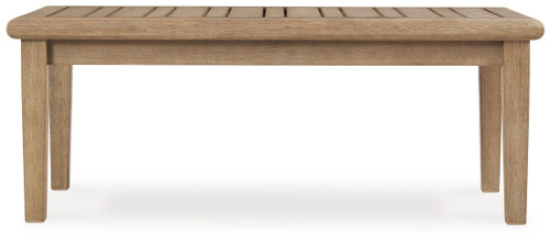 Carter Hall - Beige - Rectangular Cocktail Table